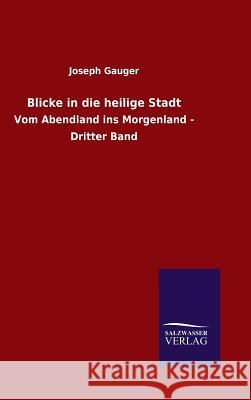 Blicke in die heilige Stadt Joseph Gauger 9783846066799 Salzwasser-Verlag Gmbh - książka