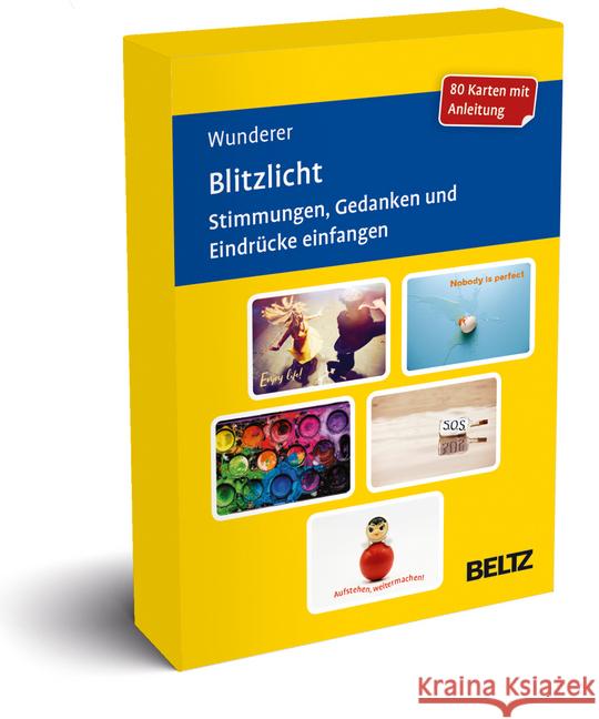 Blitzlicht. Stimmungen, Gedanken und Eindrücke einfangen, 80 Karten : 80 Karten mit Anleitung Wunderer, Eva 4019172100162 Beltz - książka