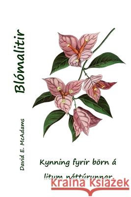 Bl?malitir: Kynning fyrir b?rn ? litum n?tt?runnar David E. McAdams 9781632708465 Life Is a Story Problem LLC - książka