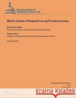 Block Grants: Perspectives and Controversies Robert Jay Dilger Eugene Boyd 9781500535315 Createspace - książka