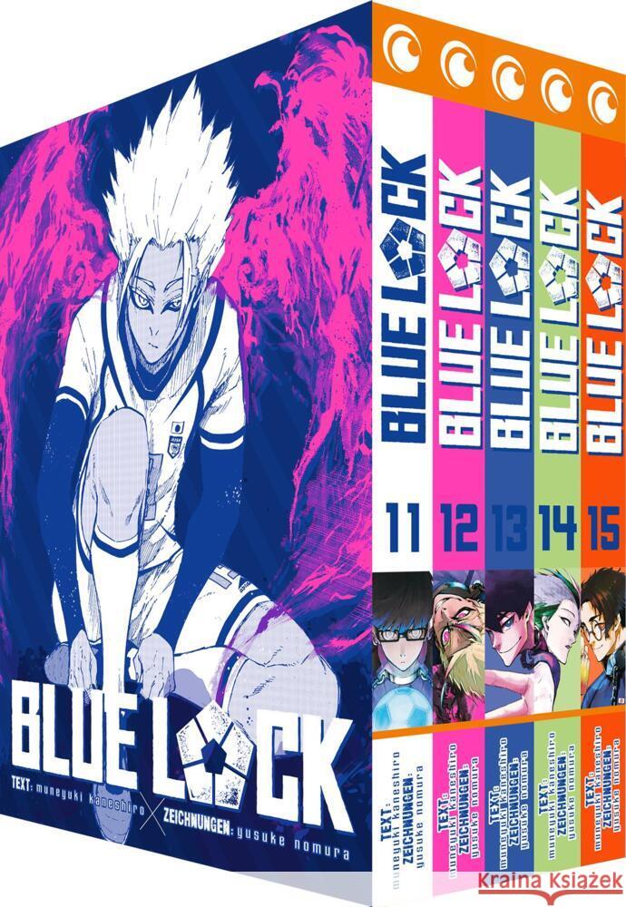 Blue Lock - Band 11-15 im Sammelschuber Nomura, Yusuke 9782889516230 Crunchyroll Manga - książka