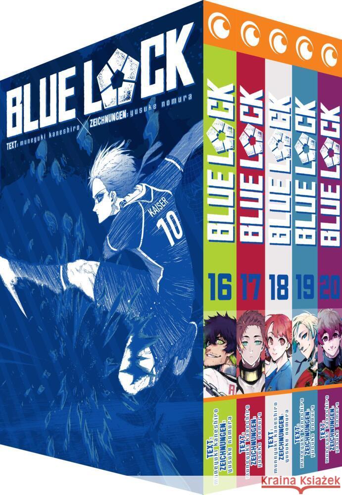 Blue Lock - Band 16-20 im Sammelschuber Nomura, Yusuke 9782889516254 Crunchyroll Manga - książka