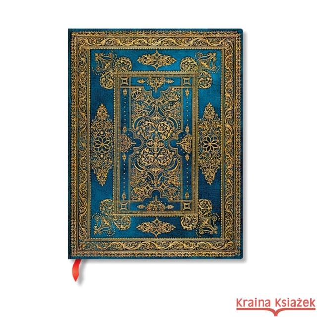 Blue Luxe (Luxe Design) Ultra Lined Hardback Journal (Elastic Band Closure) Paperblanks 9781439795903 Paperblanks - książka