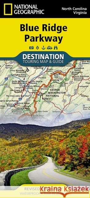 Blue Ridge Parkway Map National Geographic Maps 9781597756242 National Geographic Maps - książka
