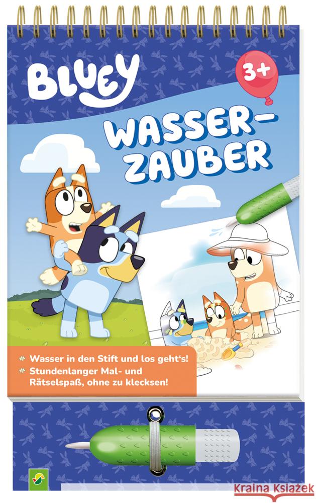 Bluey Wasserzauber: Einfach mit Wasser malen! Schwager & Steinlein Verlag 9783849949341 Schwager & Steinlein - książka