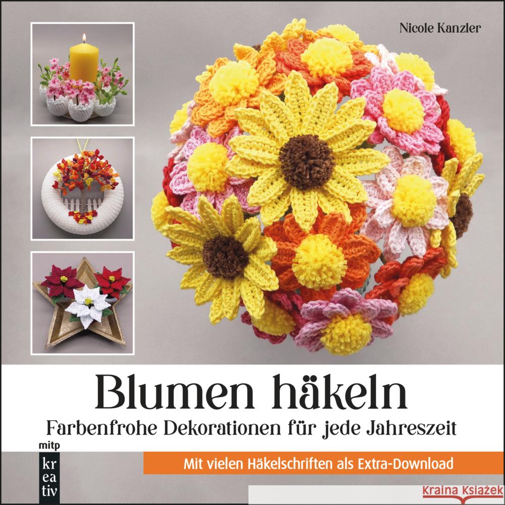 Blumen häkeln Kanzler, Nicole 9783747509630 MITP - książka