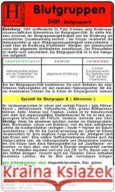 Blutgruppen Diät - Blutgruppe B, Medical Card    9783939081210 Hawelka - książka