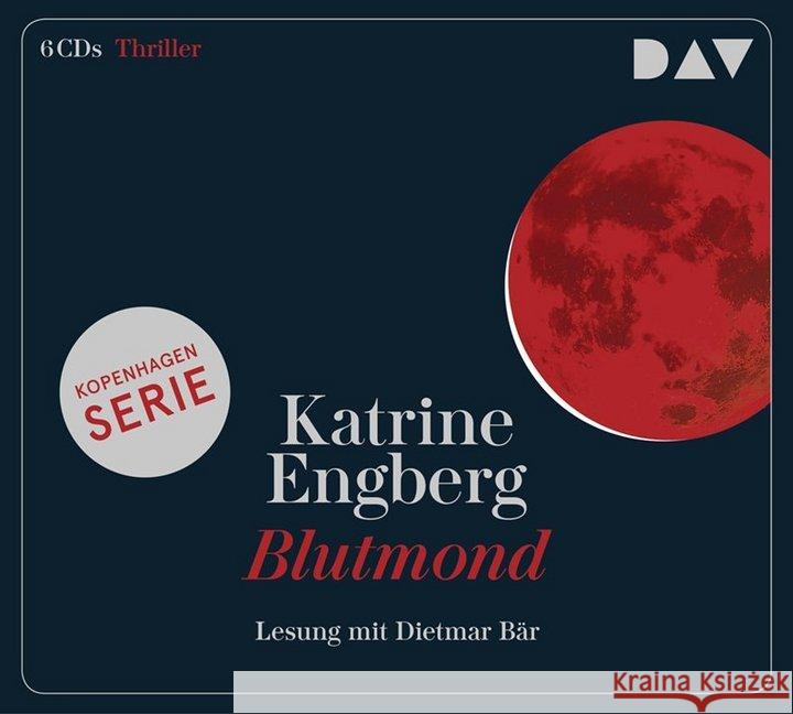 Blutmond - Ein Kopenhagen-Thriller, 6 Audio-CDs : Lesung mit Dietmar Bär (6 CDs), Lesung. CD Standard Audio Format Engberg, Katrine 9783742409492 Der Audio Verlag, DAV - książka