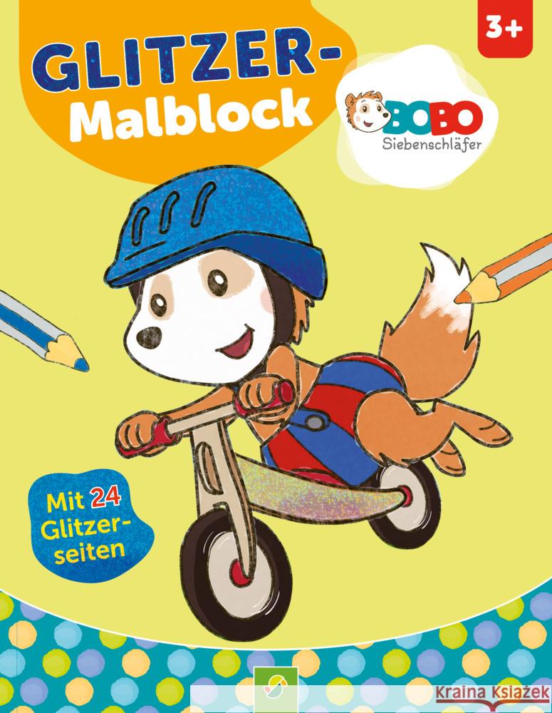 Bobo Siebenschläfer Glitzer-Malblock Schwager & Steinlein Verlag 9783849947880 Schwager & Steinlein - książka