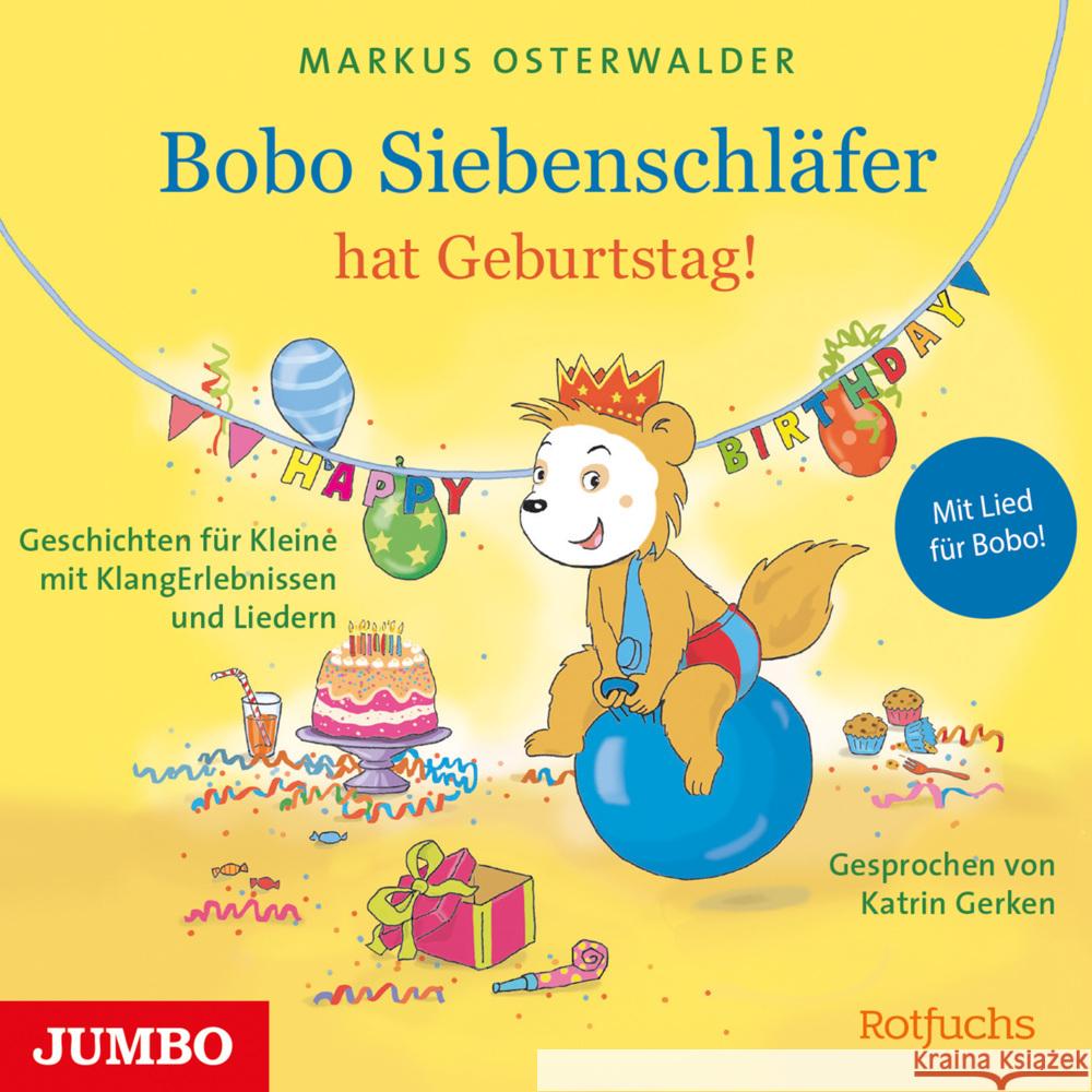 Bobo Siebenschläfer hat Geburtstag!, Audio-CD Steinbrede, Diana 9783833747533 Jumbo Neue Medien - książka