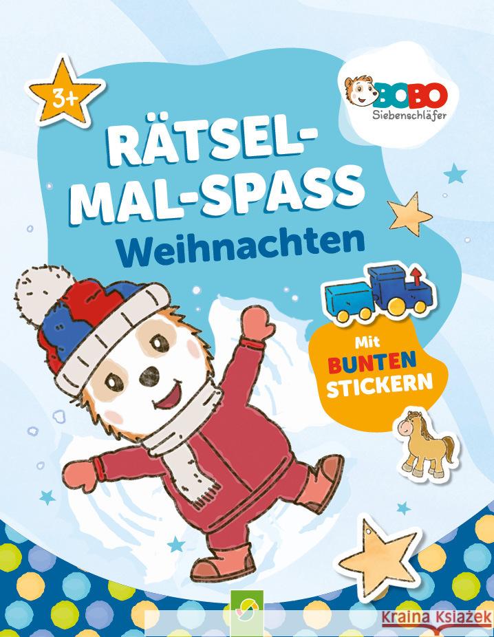 Bobo Siebenschläfer Rätsel-Mal-Spaß Weihnachten. Für Kinder ab 3 Jahren  9783849947972 Schwager & Steinlein - książka