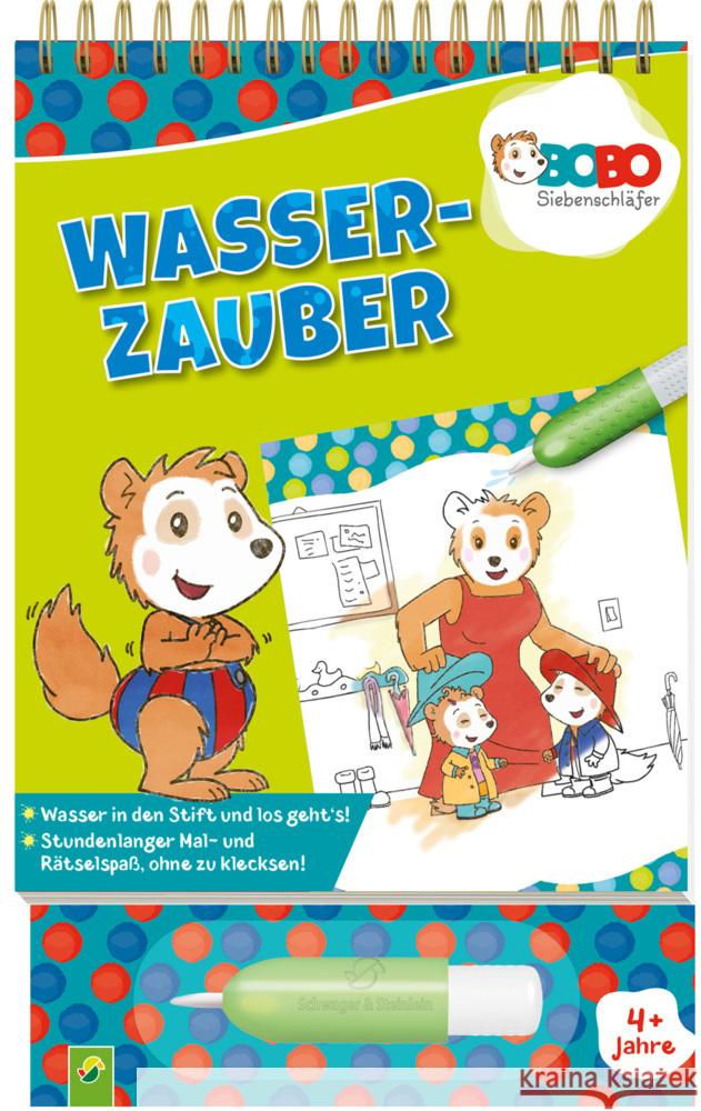 Bobo Siebenschläfer Wasserzauber: Einfach mit Wasser malen!  9783849943608 Schwager & Steinlein - książka