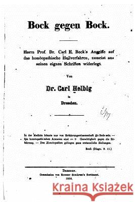 Bock gegen Bock Helbig, Carl 9781517497514 Createspace - książka