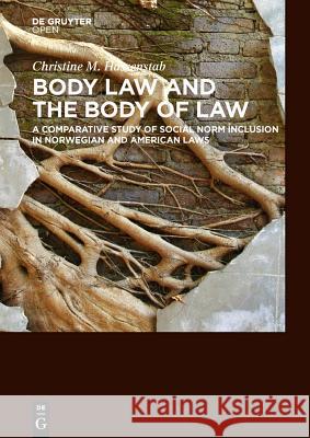 Body Law and the Body of Law: A Comparative Study of Social Norm Inclusion in Norwegian and American Laws Hassenstab, Christine M. 9783110412765 De Gruyter Open - książka