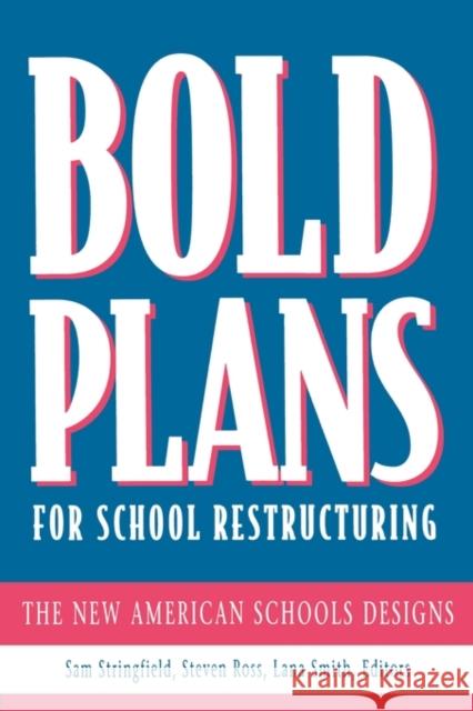 Bold Plans PR Stringfield, Samuel C. 9780805823417 Taylor & Francis - książka