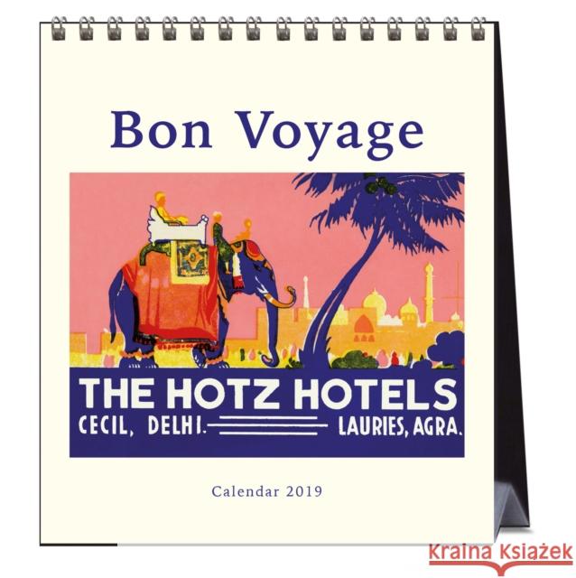 BON VOYAGE VINTAGE HOTEL LABELS 2019 CAL UNKNOWN 9789463471985 CATCH CALENDARS - książka