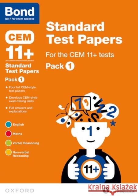 Bond 11+: CEM: Standard Test Papers: Ready for the 2024 exam: Pack 1 Bond 11+ 9780192742186 Oxford University Press - książka