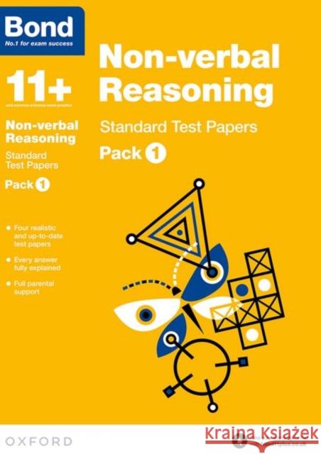Bond 11+: Non-verbal Reasoning: Standard Test Papers : Pack 1   9780192740779 Oxford Children's Books - książka