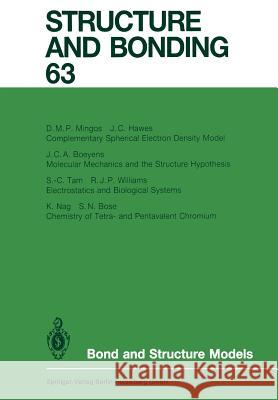 Bond and Structure Models J. C. a. Boeyens S. N. Bose J. C. Hawes 9783662152553 Springer - książka