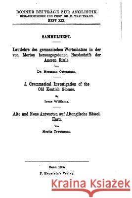 Bonner Beiträge zur Anglistik Trautmann, Moritz 9781533057037 Createspace Independent Publishing Platform - książka