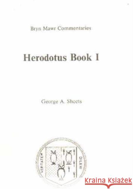 Book 1 Herodotus 9780929524139 Bryn Mawr Commentaries - książka