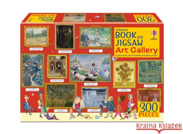 Book and Jigsaw Art Gallery Rosie Dickins 9781803707884 Usborne Publishing Ltd - książka