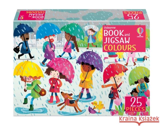 Book and Jigsaw Colours Kate Nolan Sophia Touliatou  9781474995740 Usborne Publishing Ltd - książka