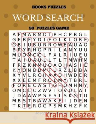 Books Puzzles Word Search 50 Puzzles Game: Large Print Word Find Josephine Aldana 9781547156979 Createspace Independent Publishing Platform - książka