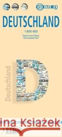 Borch Map Deutschland / Germany : Germany North, Germany South. Markier- und abwischbar. Laminiert  9783866093171 BERNDTSON & BERNDTSON,GERMANY - książka