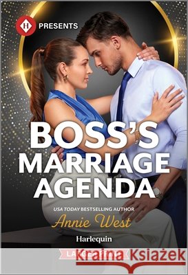 Boss's Marriage Agenda Annie West 9781335219794 Harlequin Presents Larger Print - książka