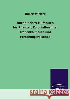 Botanisches Hilfsbuch Hubert Winkler 9783846009949 Salzwasser-Verlag Gmbh - książka