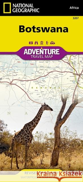 Botswana: Travel Maps International Adventure Map National Geographic Maps 9781566956208 Not Avail - książka