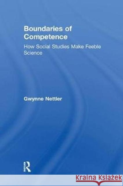 Boundaries of Competence: Knowing the Social with Science  9781138507753  - książka