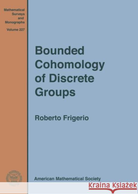 Bounded Cohomology of Discrete Groups Roberto Frigerio   9781470441463 American Mathematical Society - książka