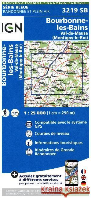 Bourbonne-les-Bains / Val-de-Meuse: 2016  9782758535768 Institut Geographique National - książka