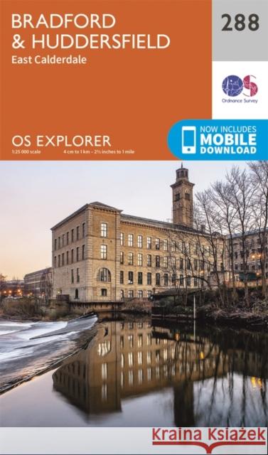 Bradford and Huddersfield Ordnance Survey 9780319244852 Ordnance Survey - książka
