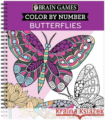 Brain Games - Color by Number: Butterflies New Seasons 9781645584353 Publications International, Ltd. - książka