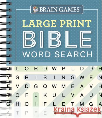 Brain Games - Large Print Bible Word Search (Blue) Publications International Ltd 9781640303829 Publications International, Ltd. - książka