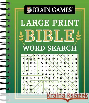 Brain Games - Large Print Bible Word Search (Green) Publications International Ltd 9781645587859 Publications International, Ltd. - książka