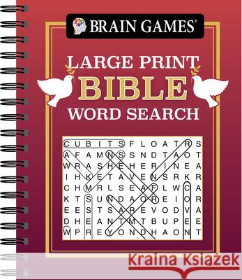 Brain Games - Large Print Bible Word Search (Red) Publications International Ltd 9781645583370 Publications International, Ltd. - książka