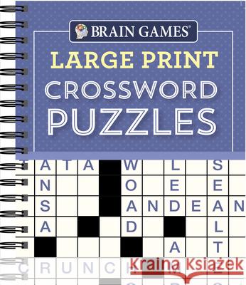 Brain Games - Large Print Crossword Puzzles (Purple) Publications International Ltd 9781640304581 Publications International, Ltd. - książka