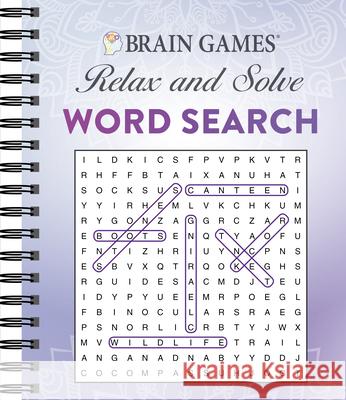 Brain Games - Relax and Solve: Word Search (Purple) Publications International Ltd           Brain Games 9781640304635 Publications International, Ltd. - książka