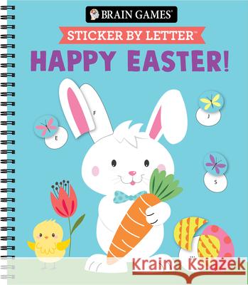 Brain Games - Sticker by Letter - Happy Easter! Publications International Ltd           Brain Games                              New Seasons 9781639384907 Publications International, Ltd. - książka