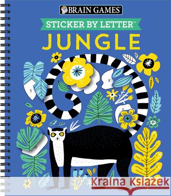 Brain Games - Sticker by Letter: Jungle Publications International Ltd           Brain Games                              New Seasons 9781645589372 Publications International, Ltd. - książka