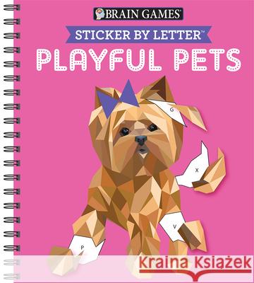 Brain Games - Sticker by Letter: Playful Pets (Sticker Puzzles - Kids Activity Book) Publications International Ltd 9781640307155 Publications International, Ltd. - książka