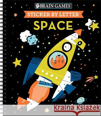 Brain Games - Sticker by Letter: Space Publications International Ltd           Brain Games                              New Seasons 9781639380169 Publications International, Ltd. - książka