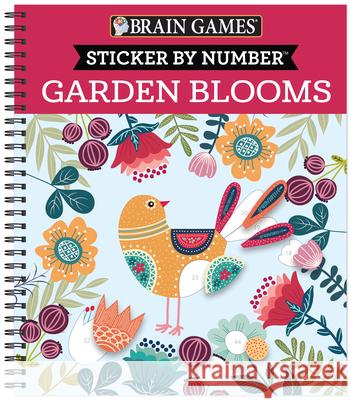 Brain Games - Sticker by Number: Garden Blooms Publications International Ltd 9781645583417 Publications International, Ltd. - książka