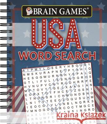 Brain Games - USA Word Search (#1) Publications International Ltd 9781640301627 Publications International, Ltd. - książka