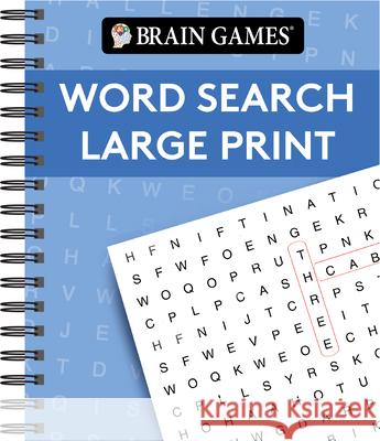 Brain Games - Word Search Large Print (Blue) Publications International Ltd 9781640308169 Publications International, Ltd. - książka