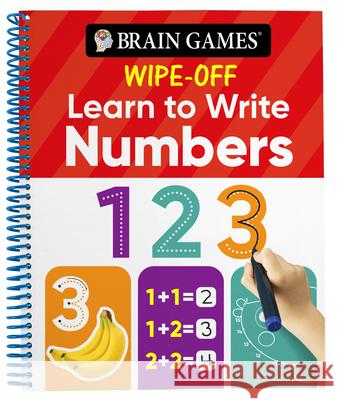 Brain Games Wipe-Off Learn to Write: Numbers (Kids Ages 3 to 6) Publications International Ltd           Brain Games 9781645586920 Publications International, Ltd. - książka